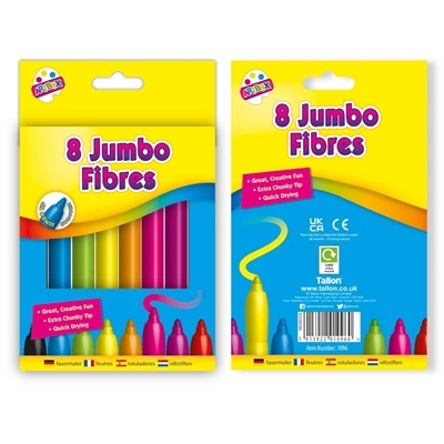 Tuscher jumbo med stor spids 8 stk